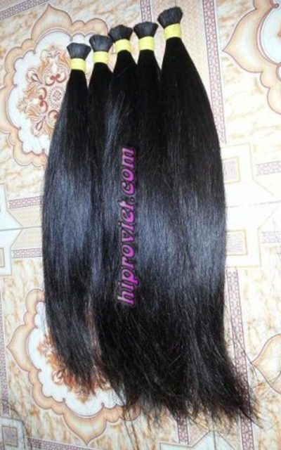 Synthetic Single drawn straight hair 36